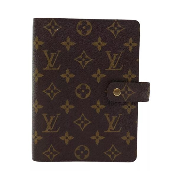 LOUIS VUITTON Monogram Agenda MM Day Planner Cover R20105 LV Auth 75037 - Picture 2 of 15